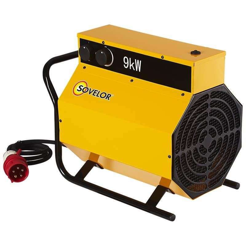Chauffage mobile électrique SOVELOR C9 9000W triphasé