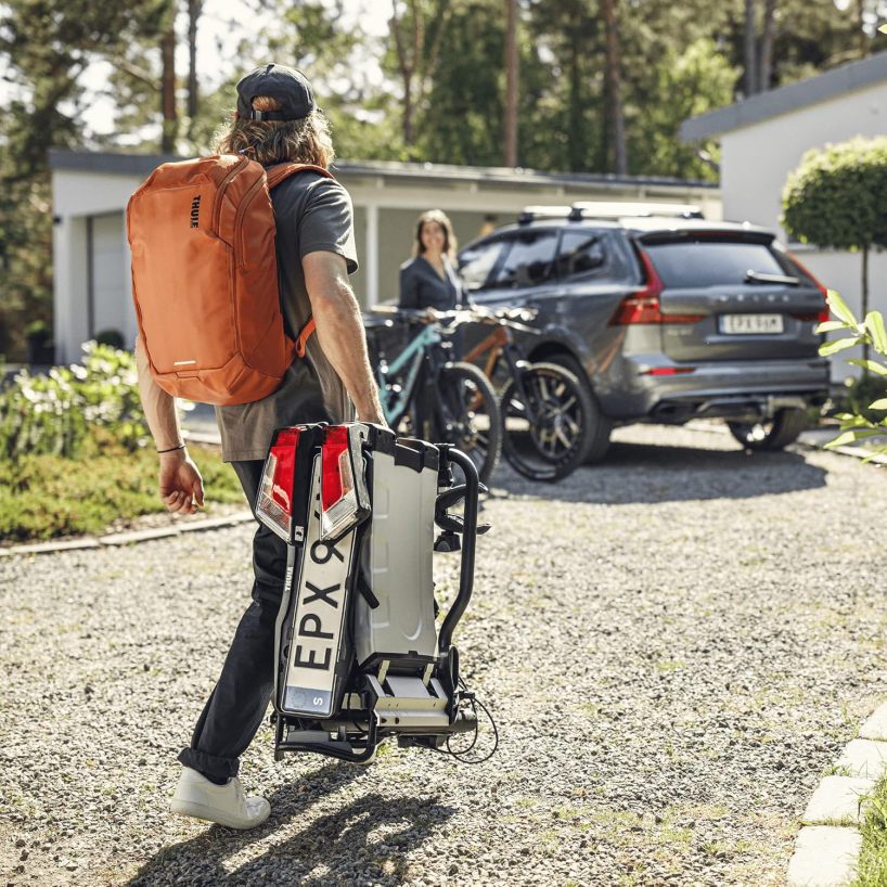Thule EasyFold XT Porte-Vélos sur Boule de Attelage - 2 Vélos (Argent)