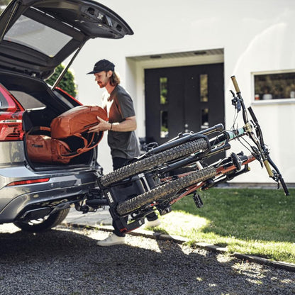 Thule EasyFold XT Porte-Vélos sur Boule de Attelage - 2 Vélos (Argent)