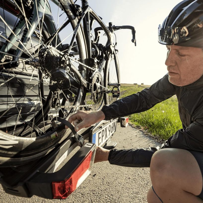 Thule EasyFold XT Porte-Vélos sur Boule de Attelage - 2 Vélos (Argent)