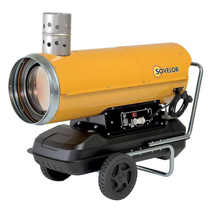 Chauffage air pulsé mobile à combustion indirecte SOVELOR BV110 34Kw 800W 230V/50Hz
