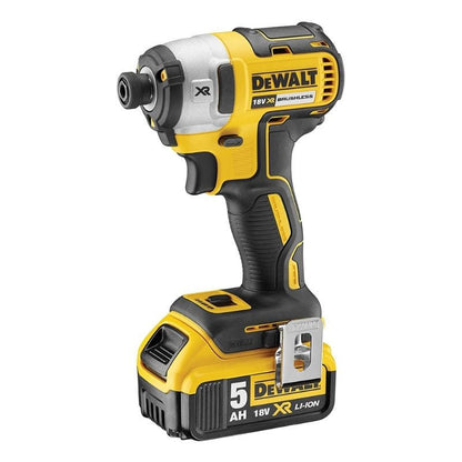 Pack 4 outils 18V DEWALT DCK422P3T-QW (DCD796 + DCF887 + DCH273 + DCG405 + coffret TSTAK + 3 batteries 5,0 Ah)