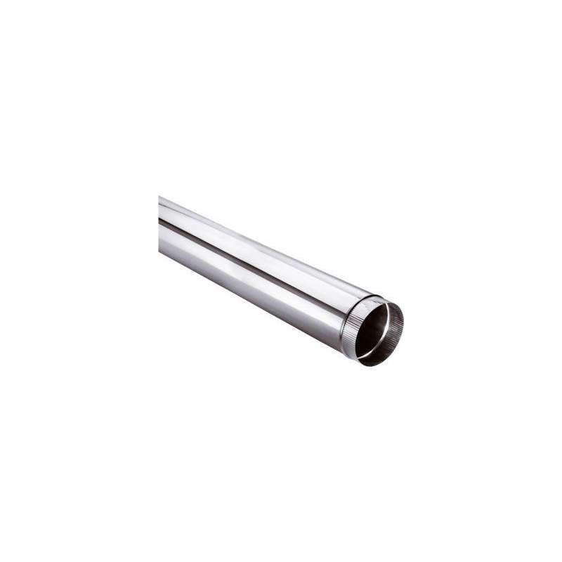 Tuyau droit 1 mètre simple paroi aluminé fuel SOVELOR